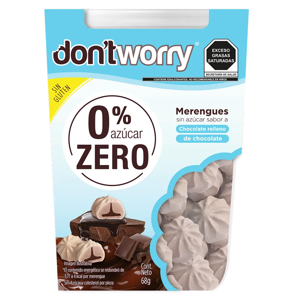 Merengue 0% Azucar Chocolate Dont Worry 68 g