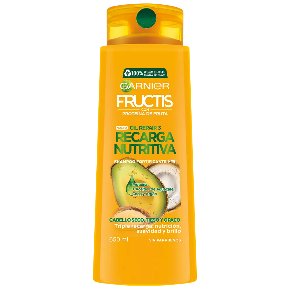 Shampoo 2En1 Recarga Nutritiva Fructis 650 Ml