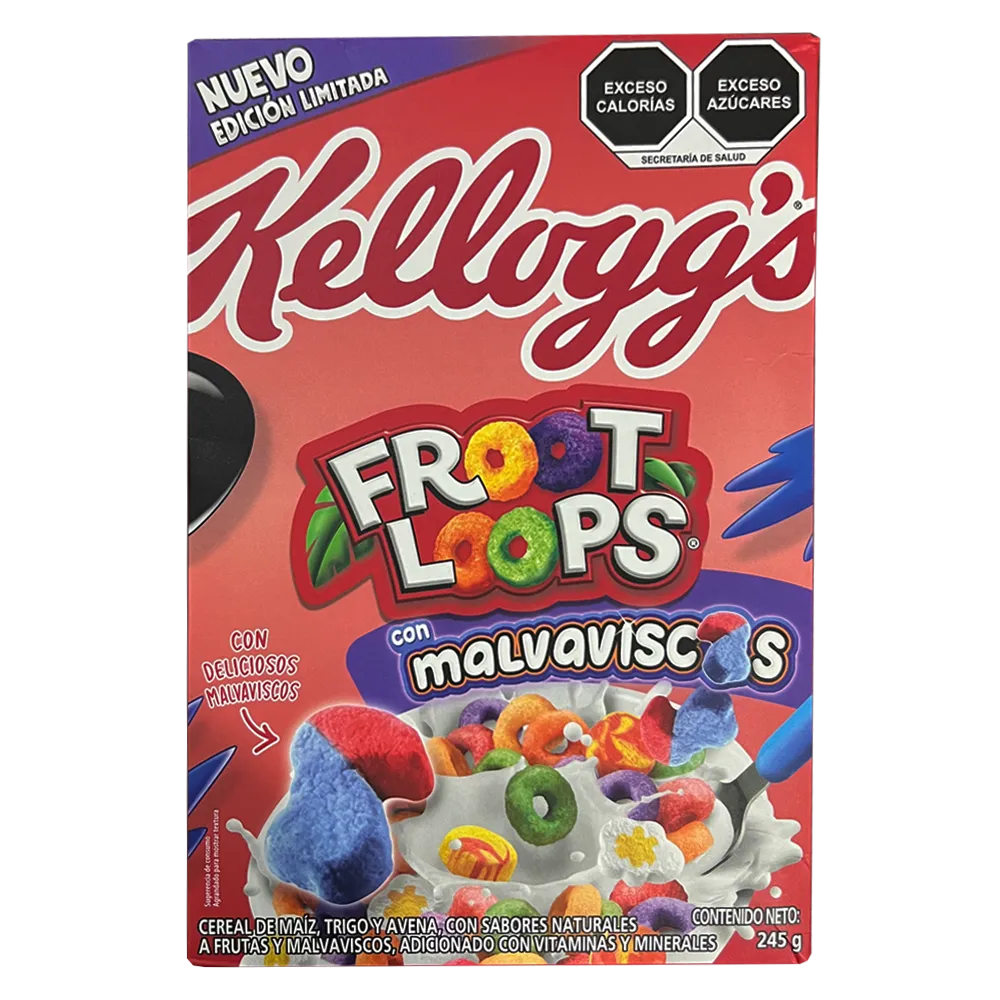 Cereal Froot Loops Malvaviscos Kelloggs 245 g