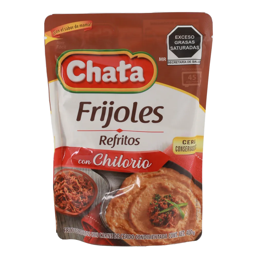 Frijoles Refritos Con Chilorio Chata 400 g