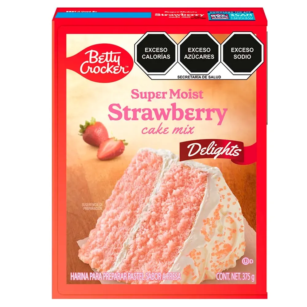 Harina Para Pastel Fresa Betty Crocker 375 g