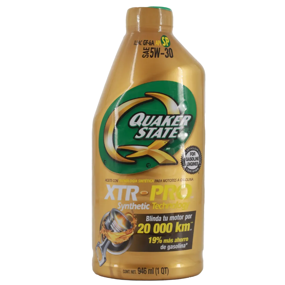 Aceite Qs Xtr Pro Sae 5W30 Lt Semisintetico Quaker State 946 Ml