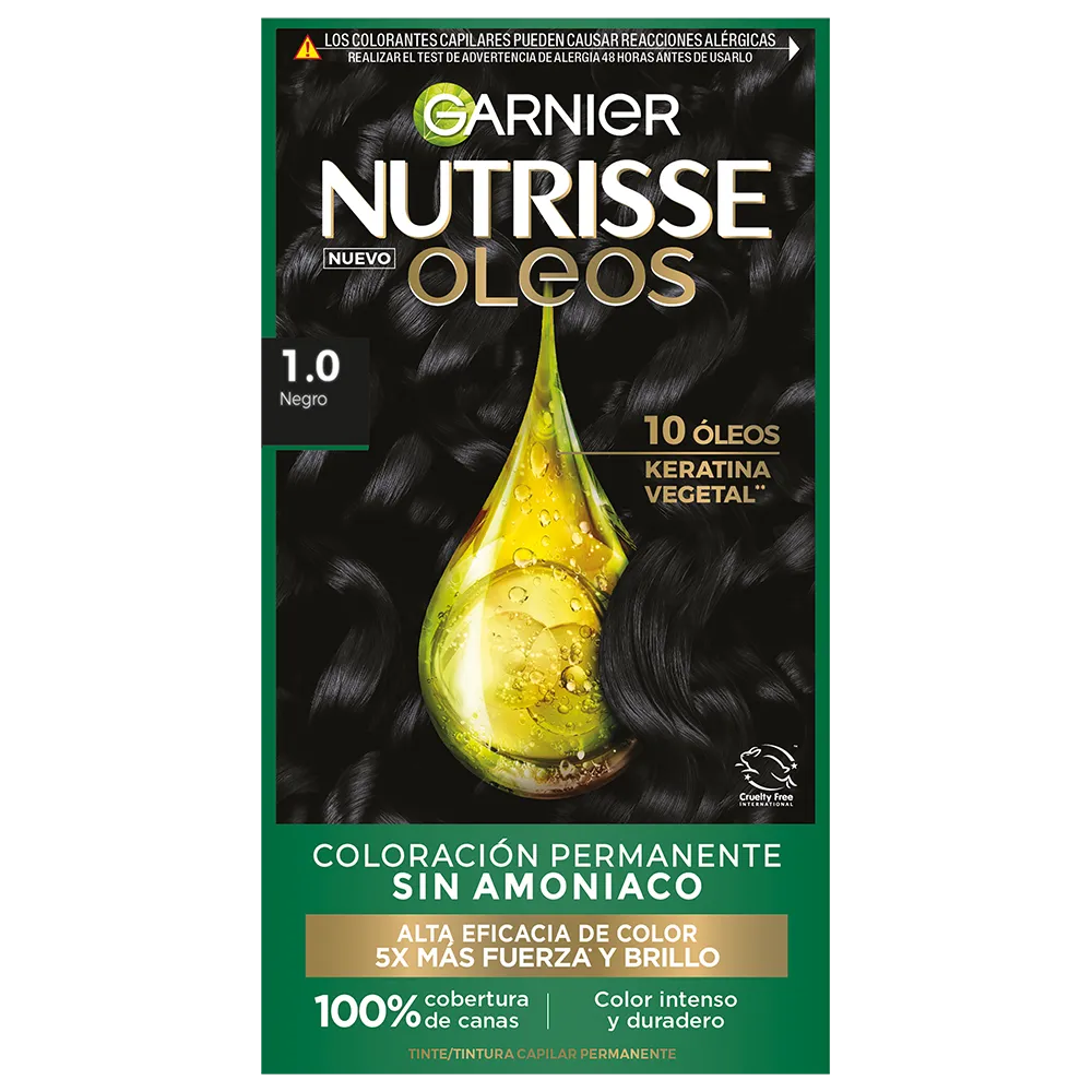 Tinte Tono 10 Nutrisse Oleos 1 Pza