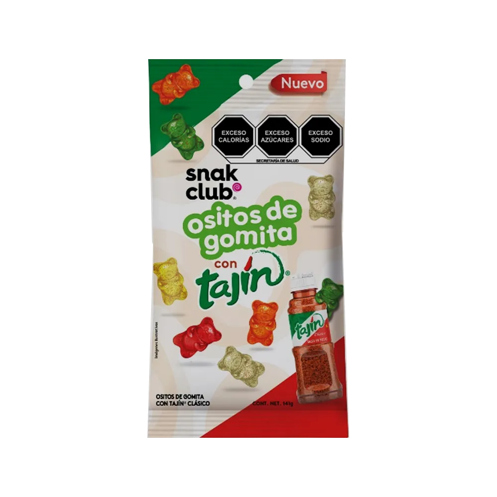 Ositos De Gomita Espolvoreados Con Tajin Snak Club 141 g