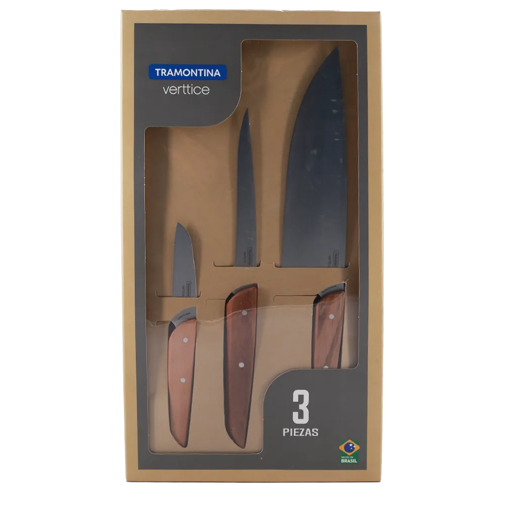 Set Cuchillos 3Pzas Verttice Tramontina 1 Pza