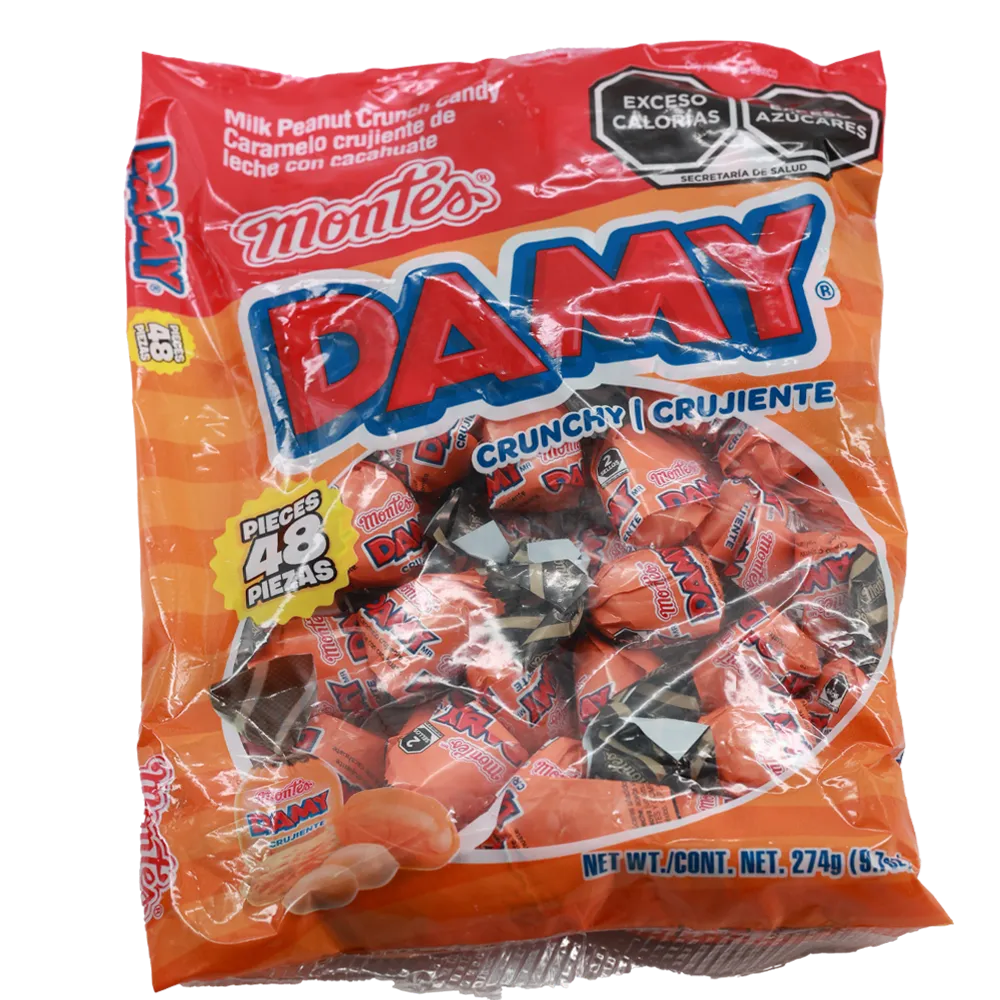 Caramelo Leche Con Cacahuate Montes 274 Gr