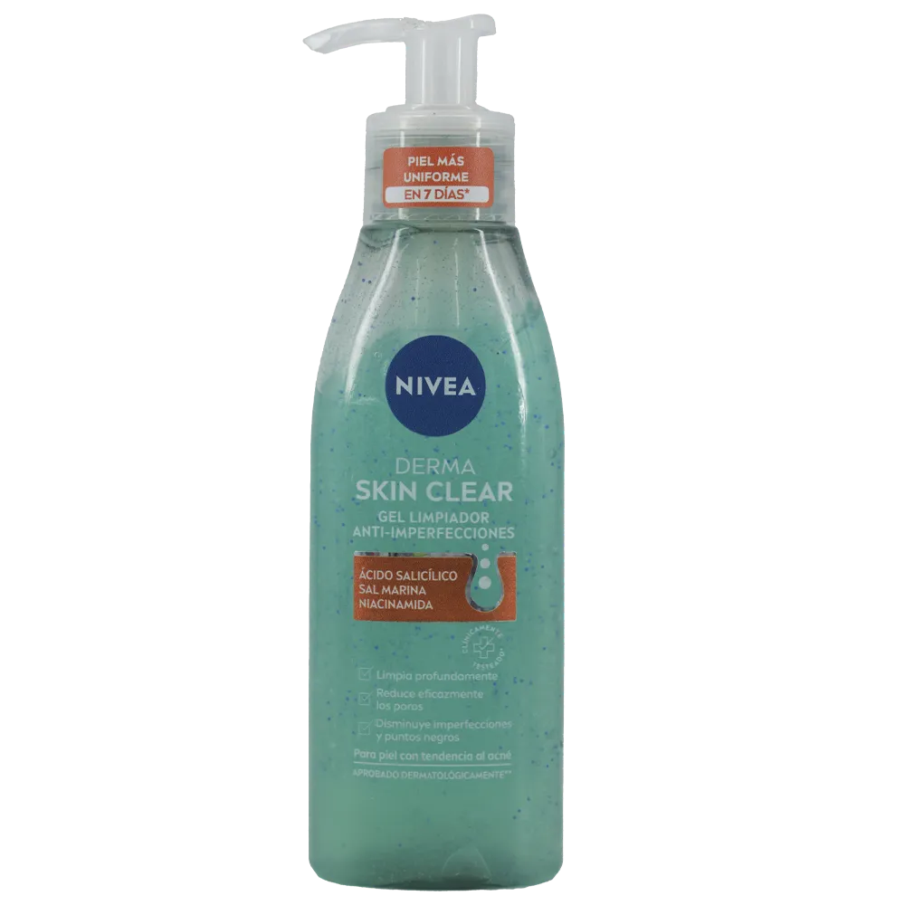 Skin Clear Gel Limpiador Face Derma 150 Ml