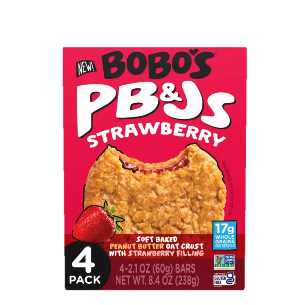 BARRA DE AVENA PB&J FRESA BOBOS OAT BARS 8.4 ONZAS