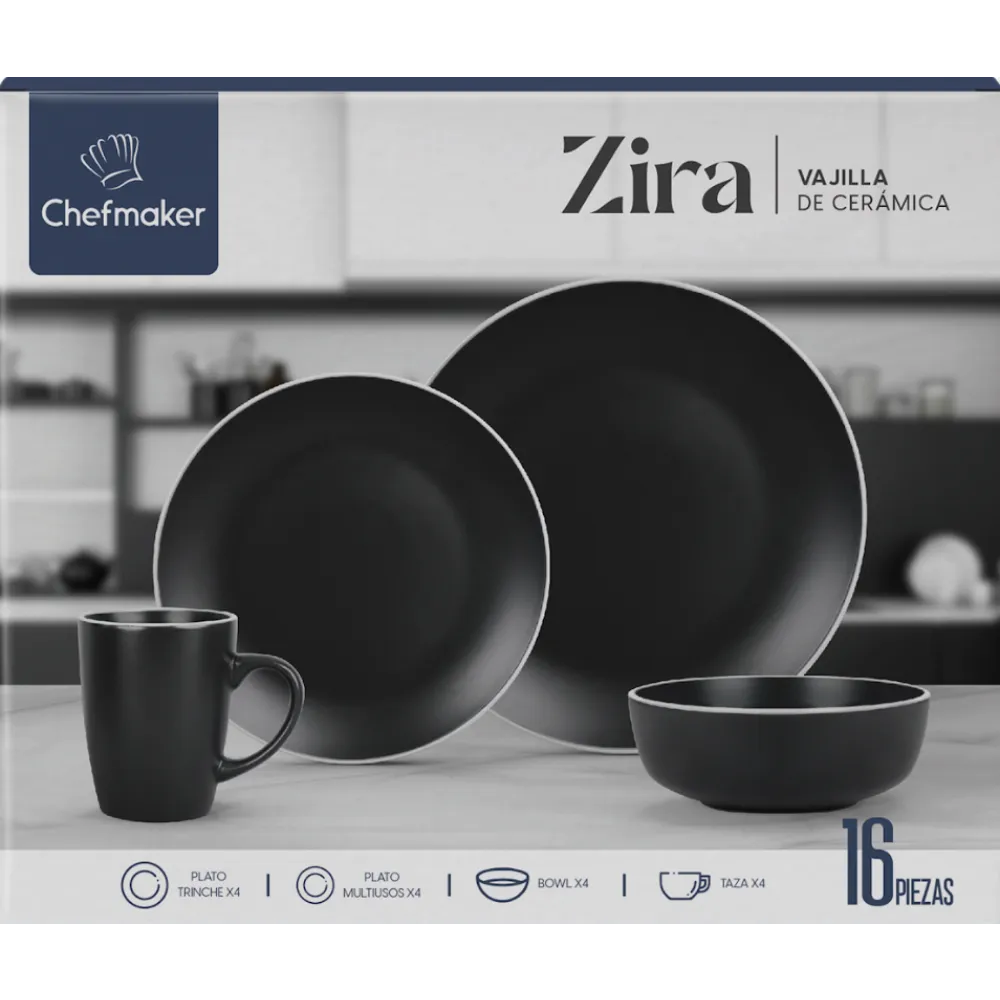 VAJILLA DE CERAMICA CHEFMAKER 1 PIEZA