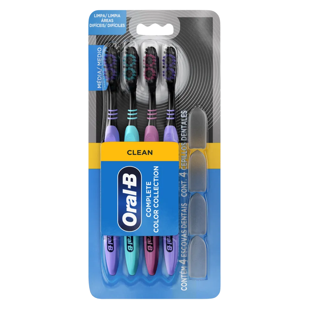 CEPILLO DE DIENTES COLOR COLLECTION ORAL-B 4 PIEZA