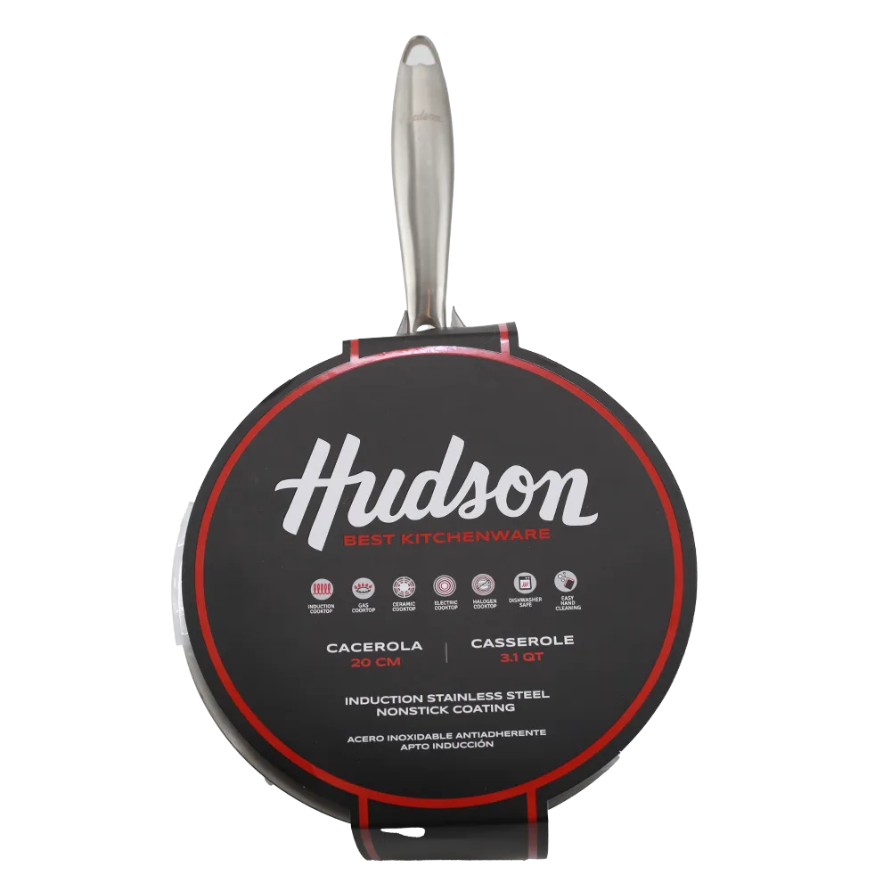 Cacerola Acero Inox 20 Cm Hudson 1 Pz