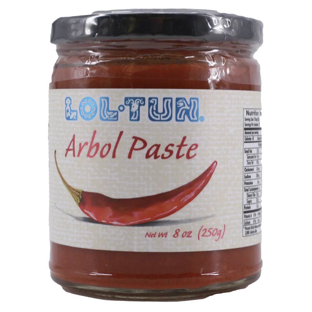 PASTA DE CHILE DE ARBOL LOL-TUN 250 GRAMOS