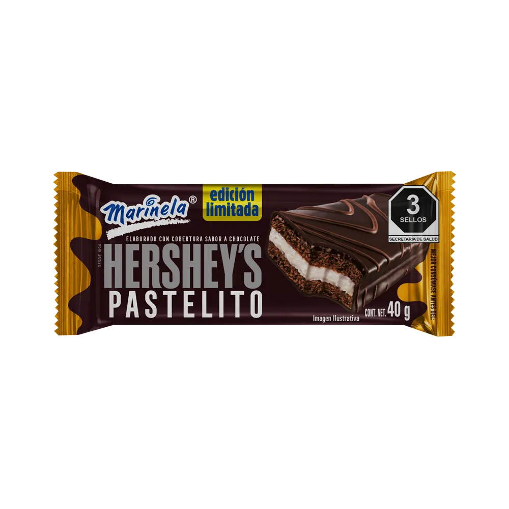 PASTELITO HERSHEYS MARINELA 40 GRAMOS