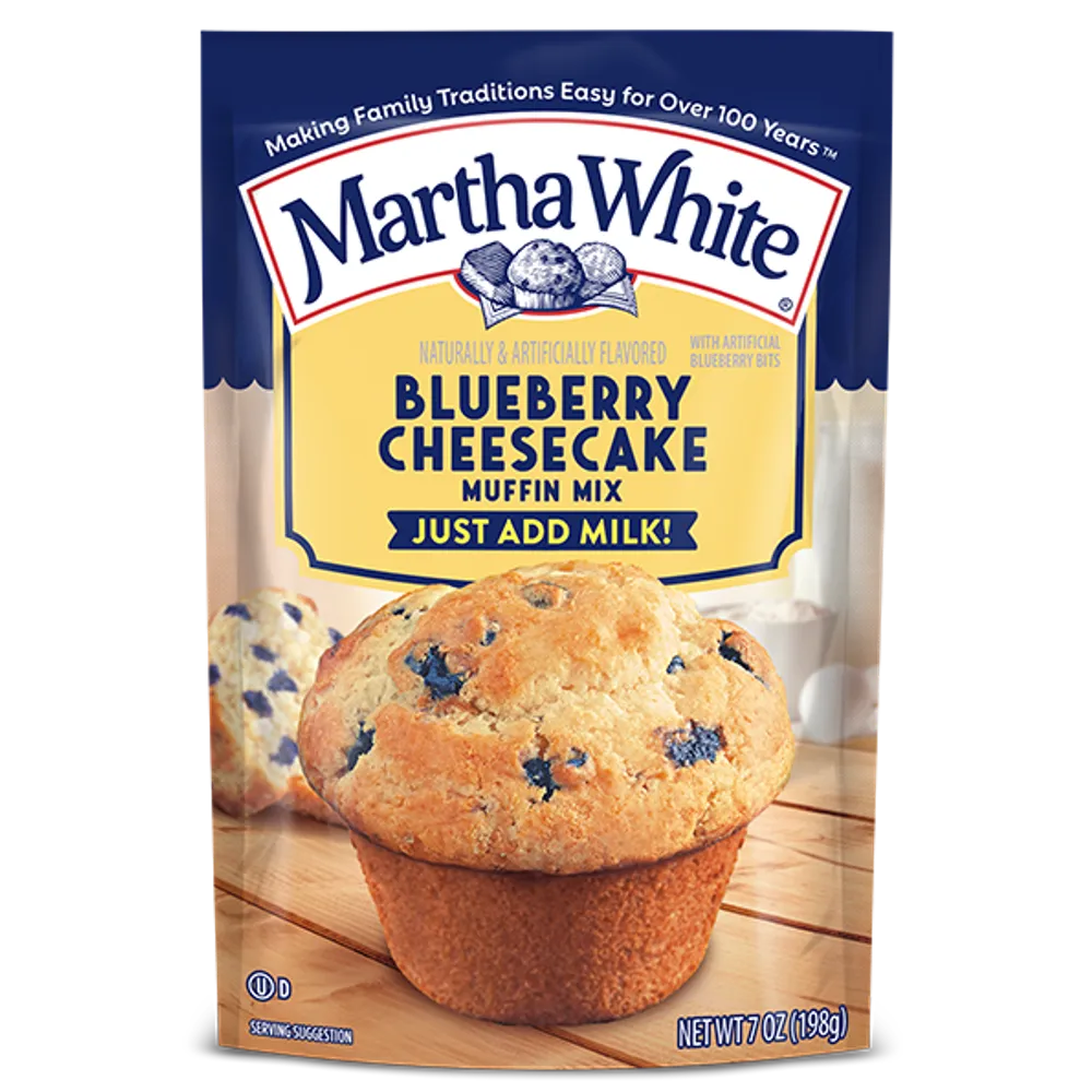 HARINA PARA MUFFIN BLUEBERRY CHEESECAKE MARTHA WHITE 7 ONZAS