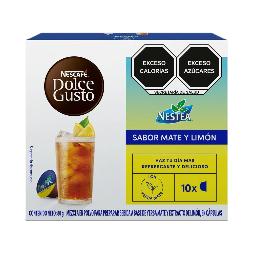 TE EN CAPSULAS SABOR MATE CON LIMON NESCAFE 80 GRAMOS