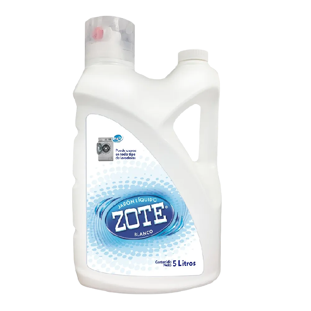 JABON LAVANDERIA LIQUIDO BLANCO ZOTE 5 LITRO