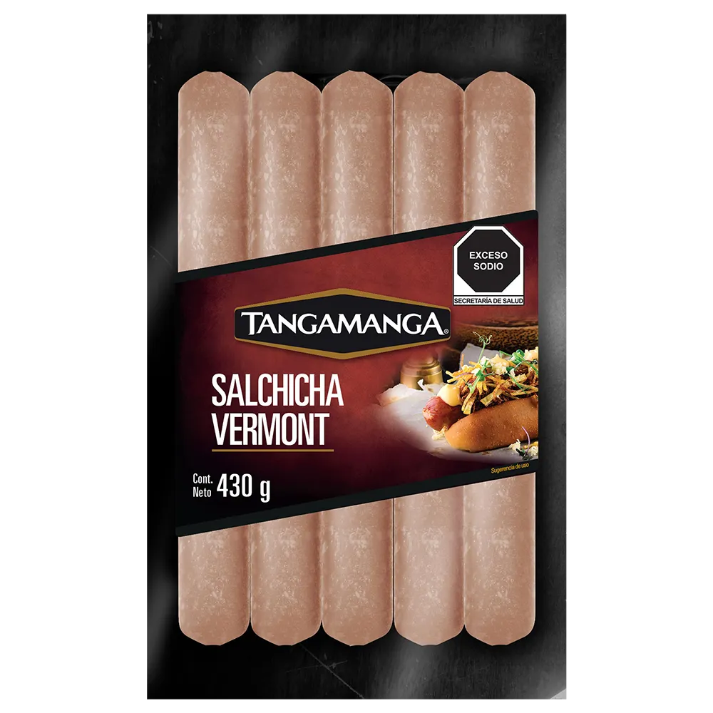SALCHICHA VERMONT TANGAMANGA 430 GRAMOS