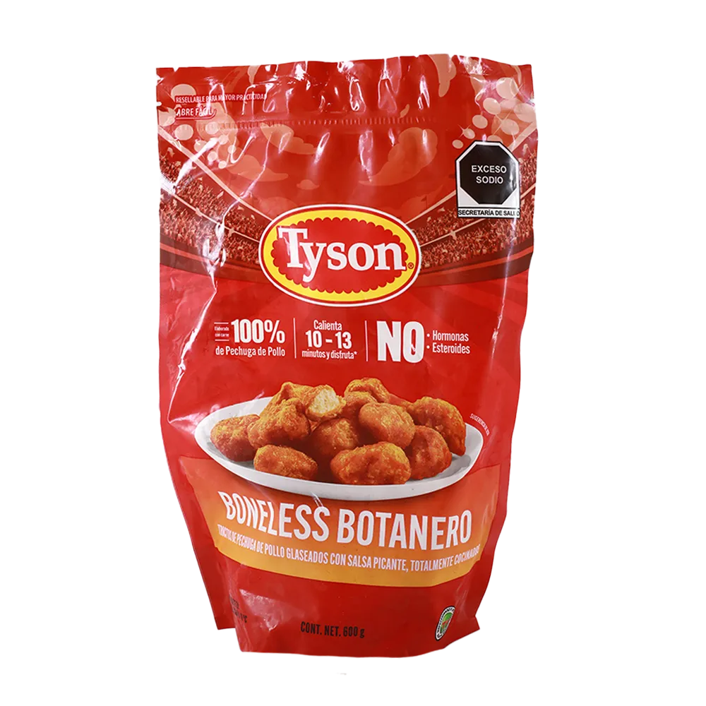 BONELESS BOTANERO TYSON 600 GRAMOS