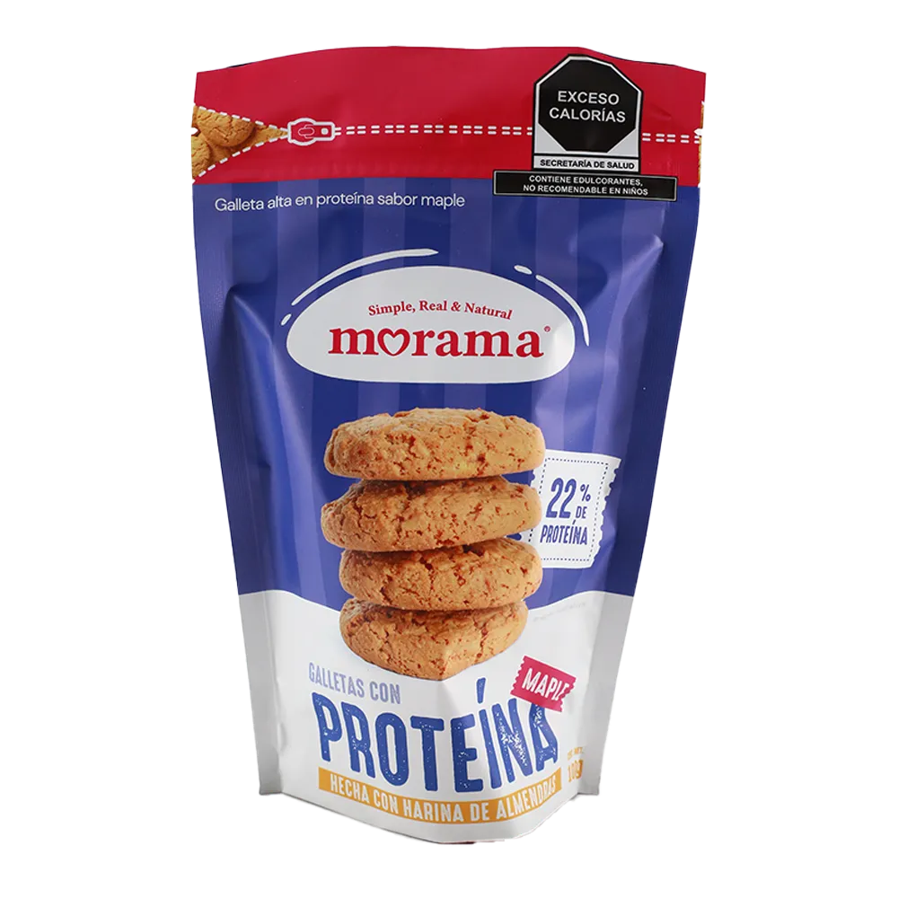 GALLETAS CON PROTEINA VAINILLA MAPLE MORAMA 100 GRAMOS