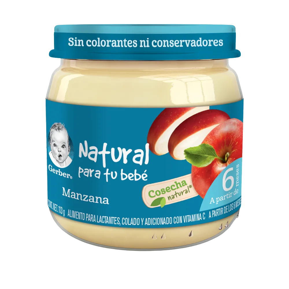 Papilla Gerber Cosecha Natural Etapa 2 Manzana 113g