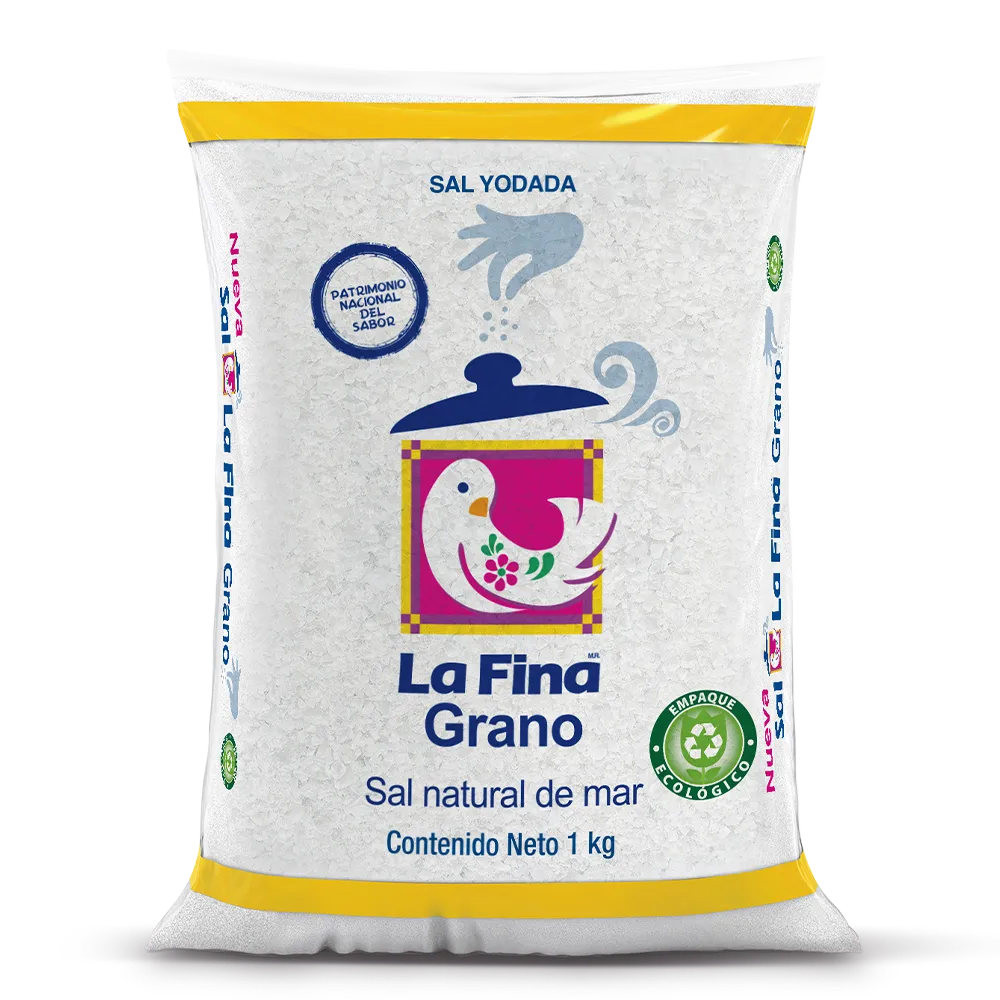Sal Natural De Mar en grano La Fina 1 kg