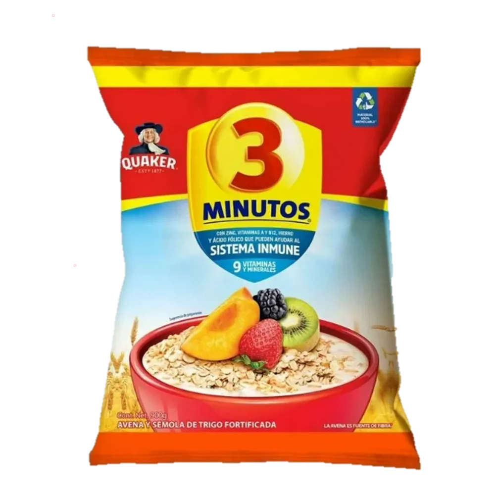 Avena Y Semola De Trigo 3 Minutos Quaker 900 Gr