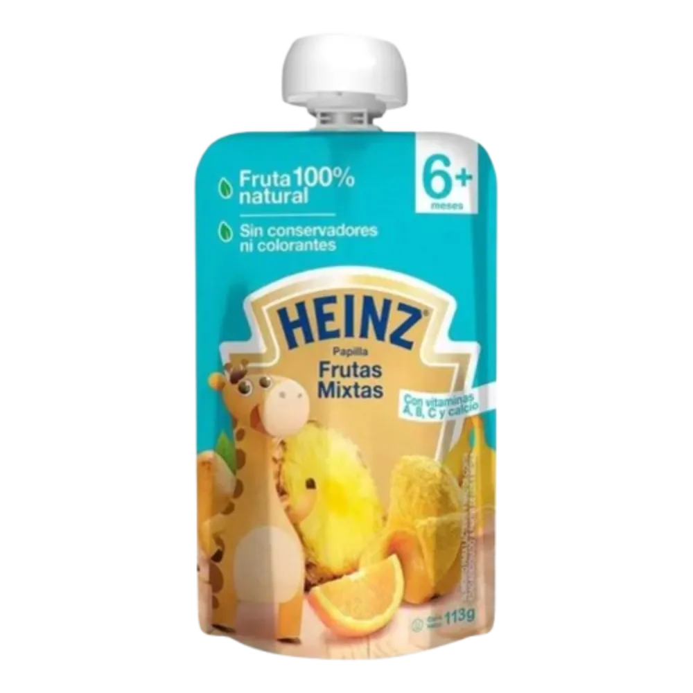 Papilla Segunda Etapa Pouch Frutas Mixtas Heinz 113 g