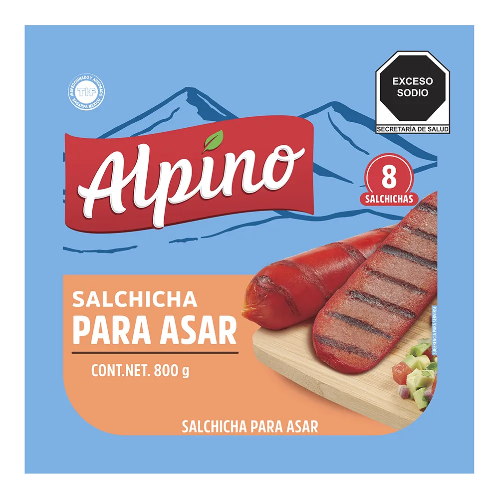 Salchicha Para Asar Alpino 800 Gr