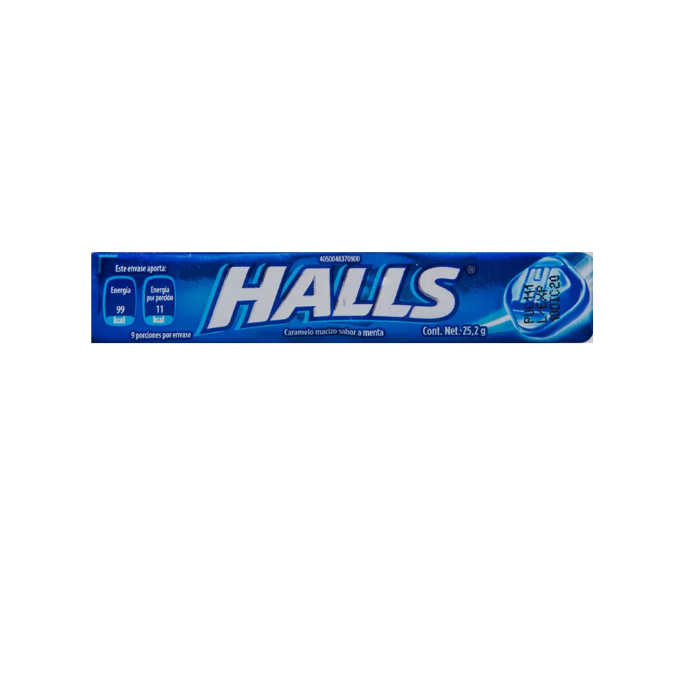 Pastilla Menta Halls 25 g