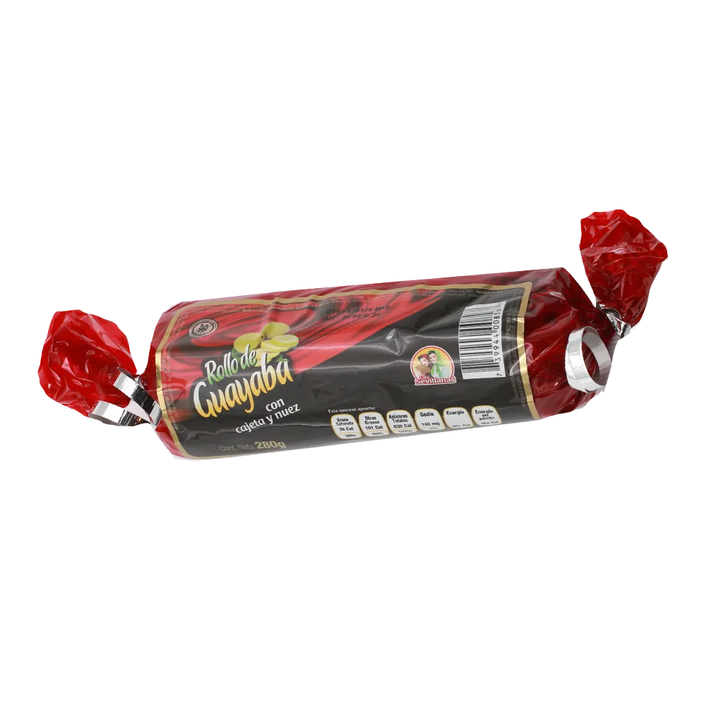Rollo De Guayaba Con Cajeta Y Nuez Las Sevillanas 280 g