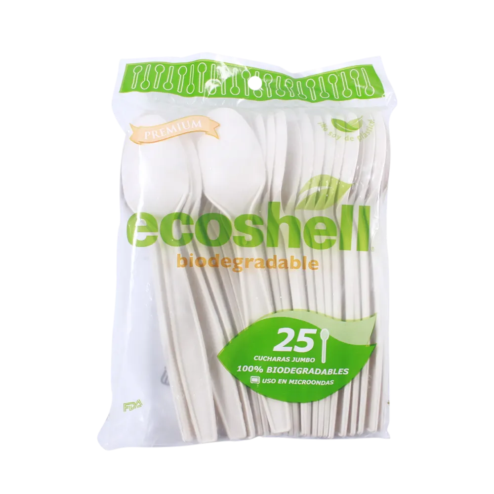 Cuchara Jumbo Biodegradable Ecoshell 25 Pza