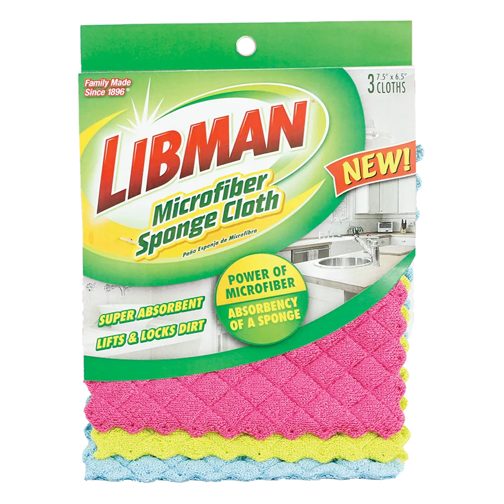 Esponjas De Microfibra 3 Pack Libman 1 Paquete
