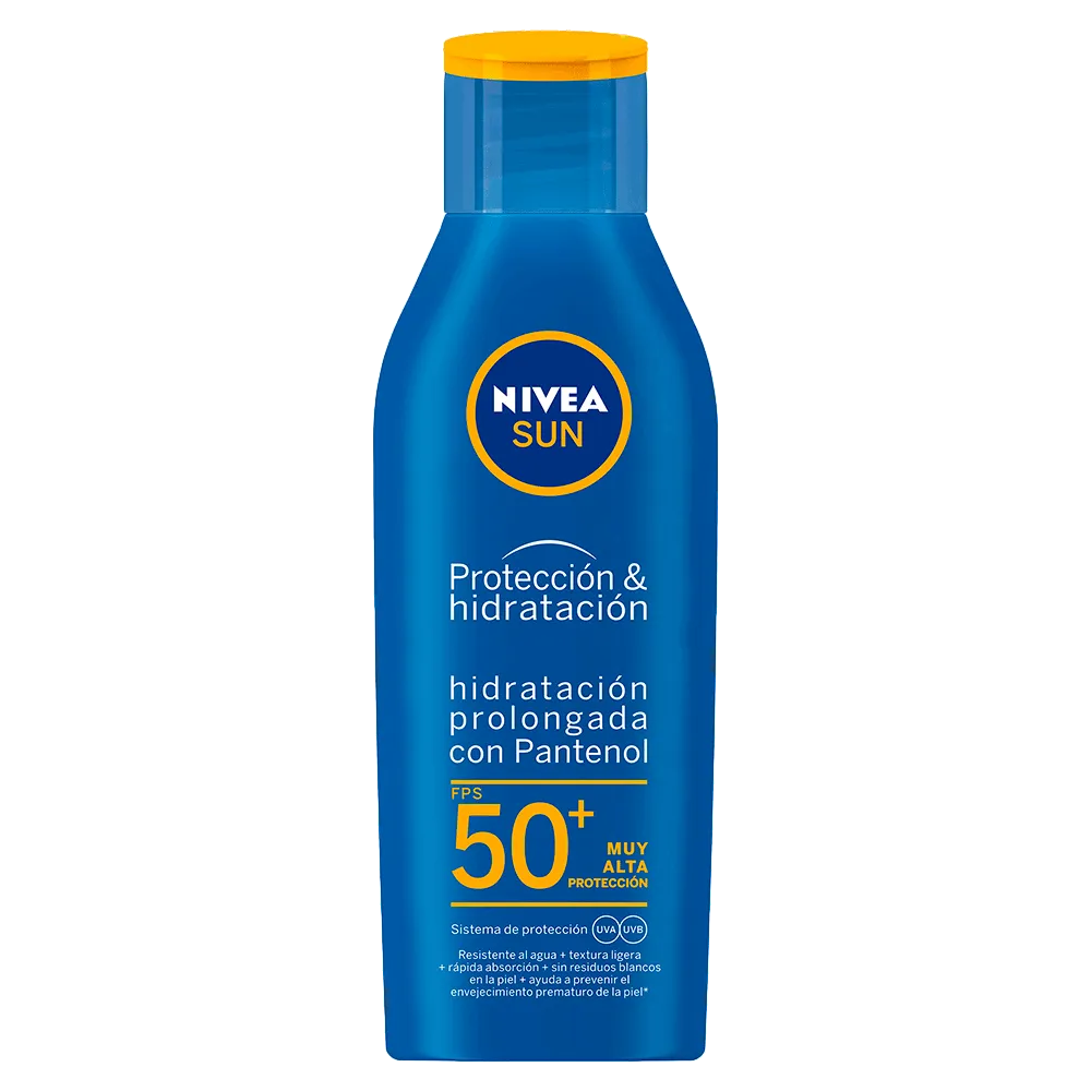Protector Solar Fps 50+ Hidratacion Nivea Sun 200 Ml