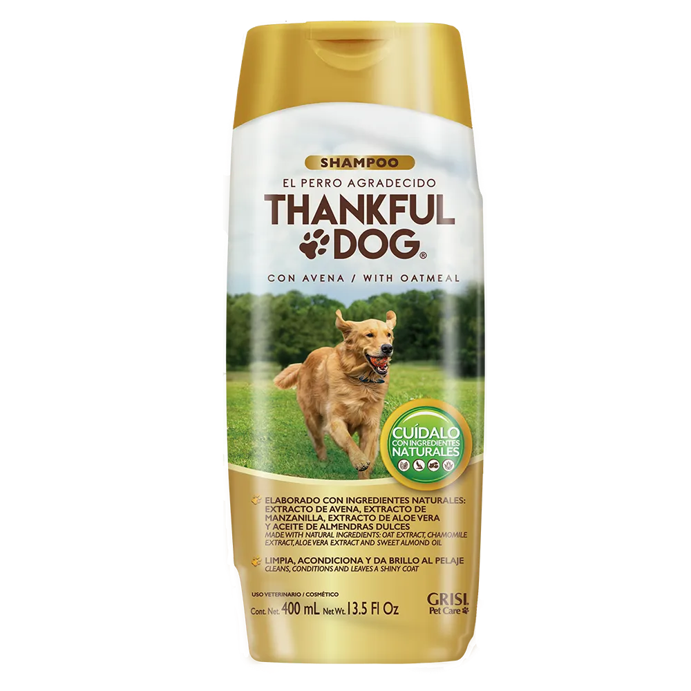 Shampoo Para Perro Avena Thankful Dog 400 Ml