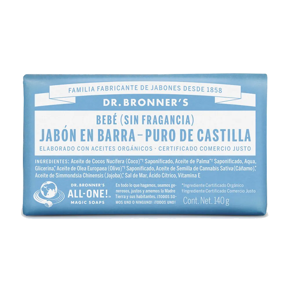 Jabon De Barra Para Bebe Dr. Bronner 5 oz
