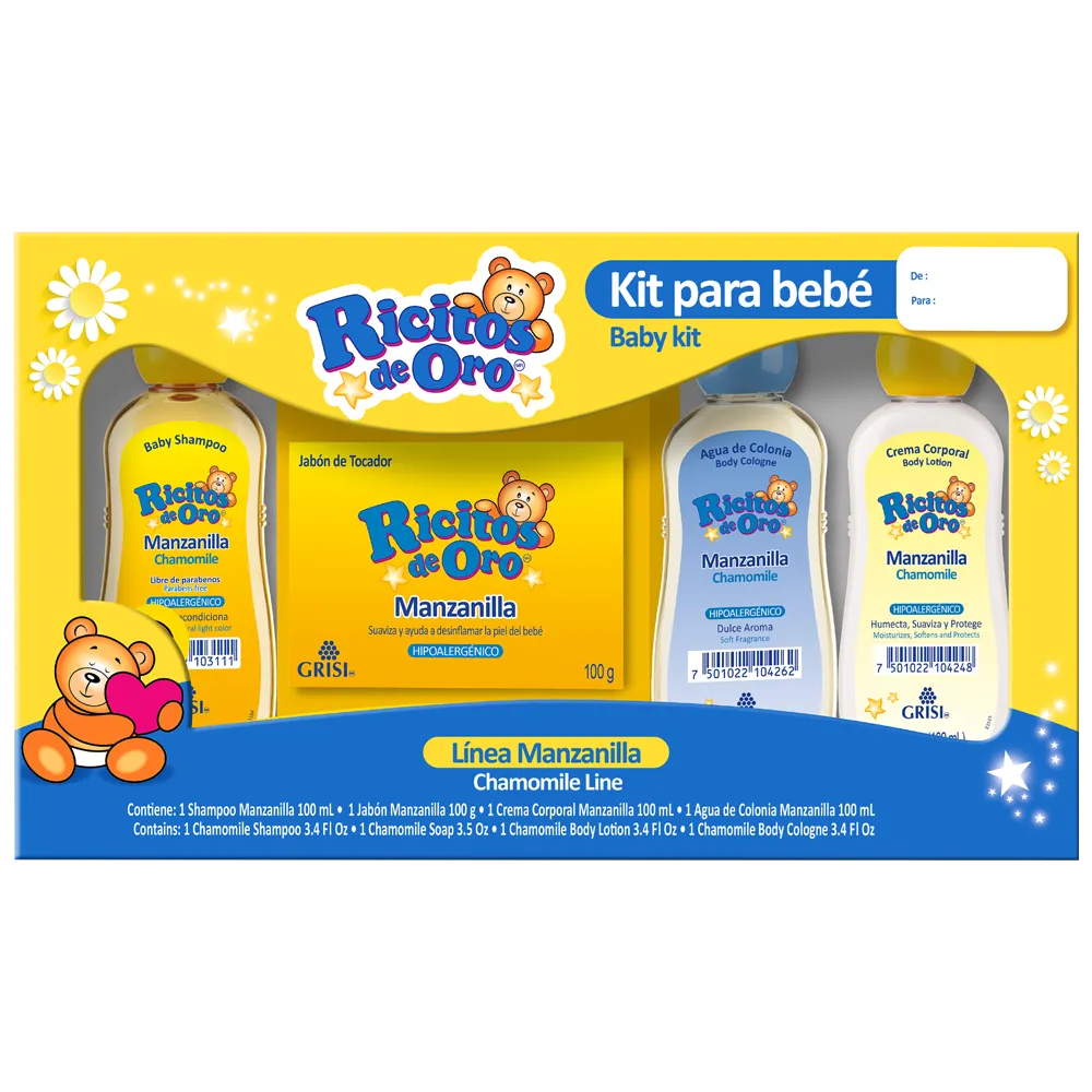 Kit De Viaje para bebe Ricitos De Oro 1 Paquete