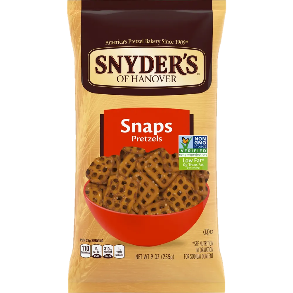 Pretzels Cuadritos Snyders 255 g
