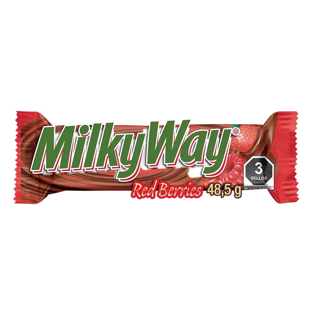 Barra De Chocolate Red Berries Milky Way 48.5 g