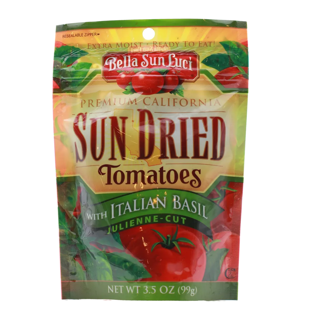Tomate Deshidratado Seco Albahaca Italiana Bella Sun Luci 99 Gr