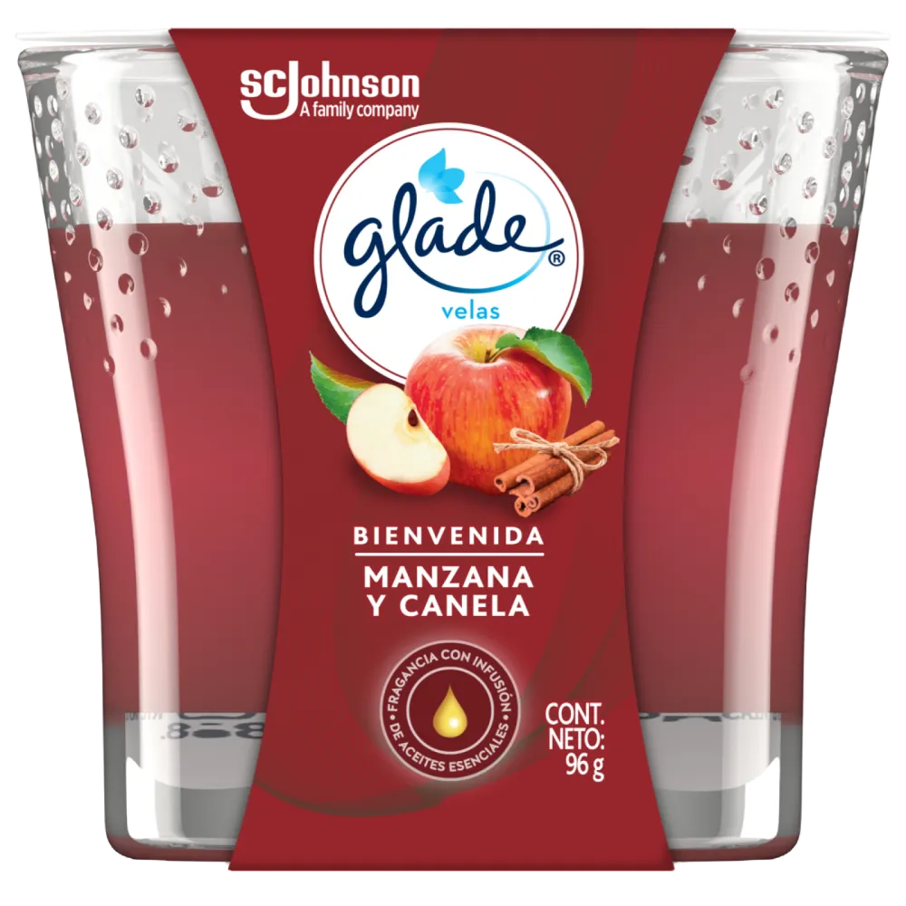 Vela Aromatica Manzana Canela Glade 1 Pza