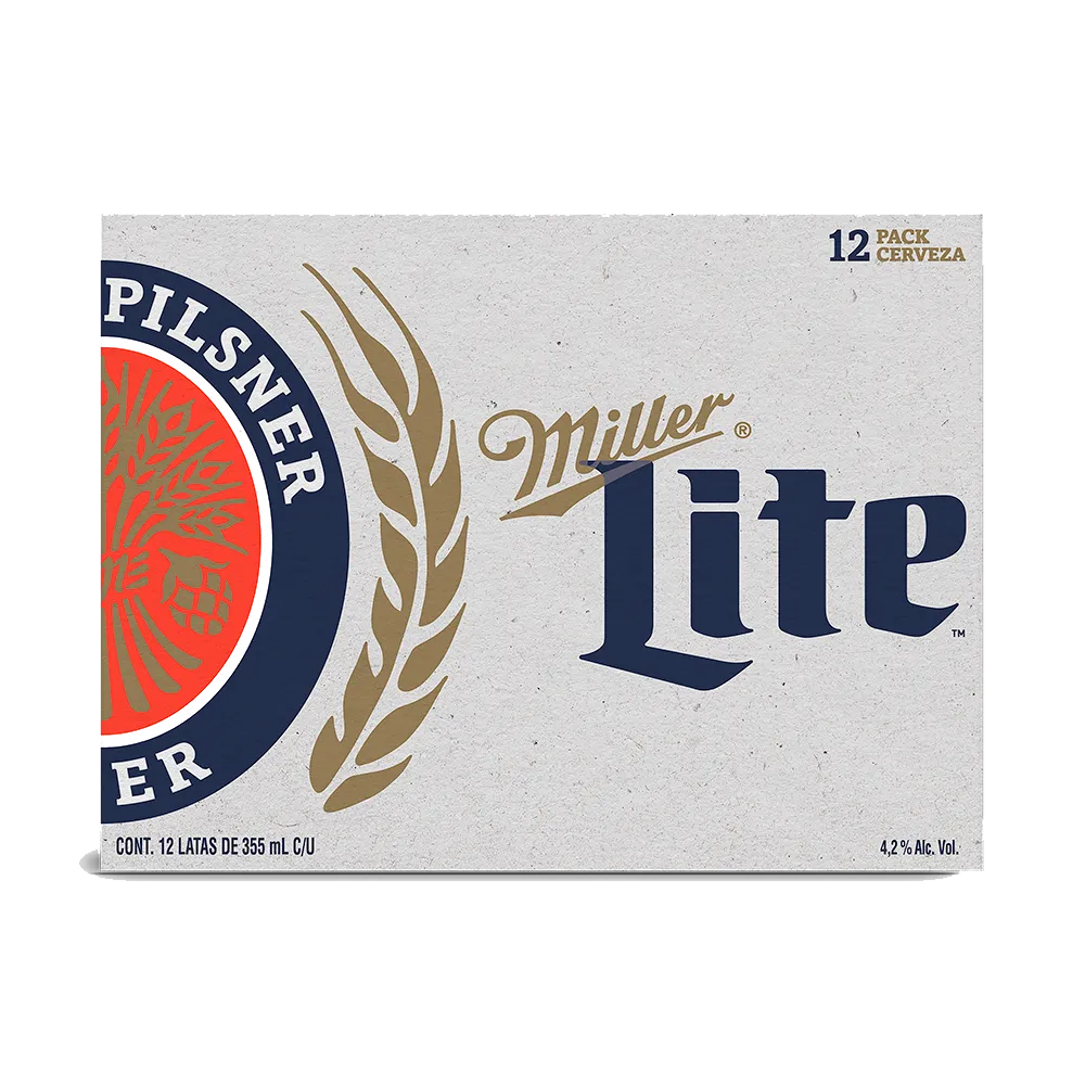 Cerveza Doce Pack Lata Lite Miller 355 Ml