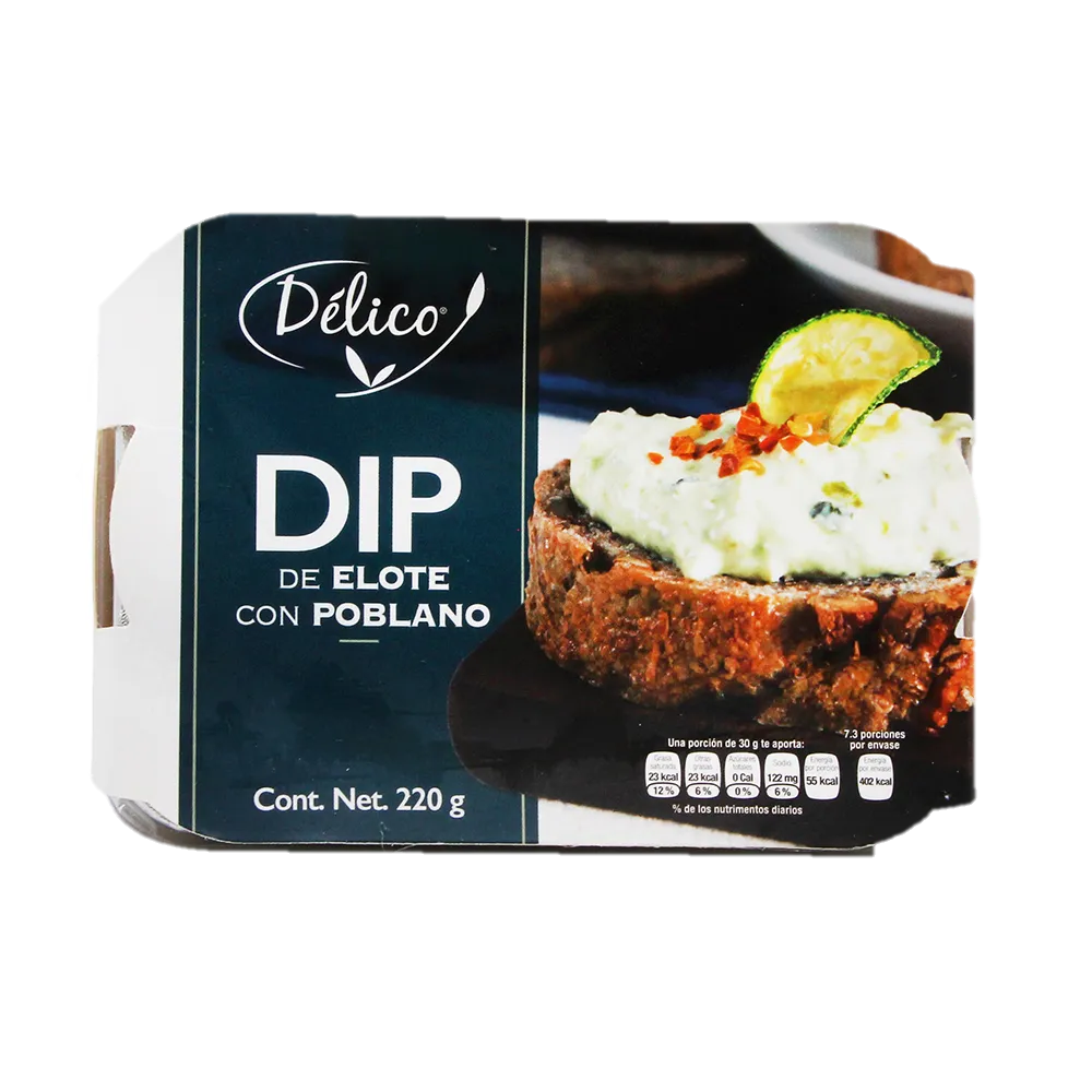 Dip Elote Con Poblano Delico 220 g