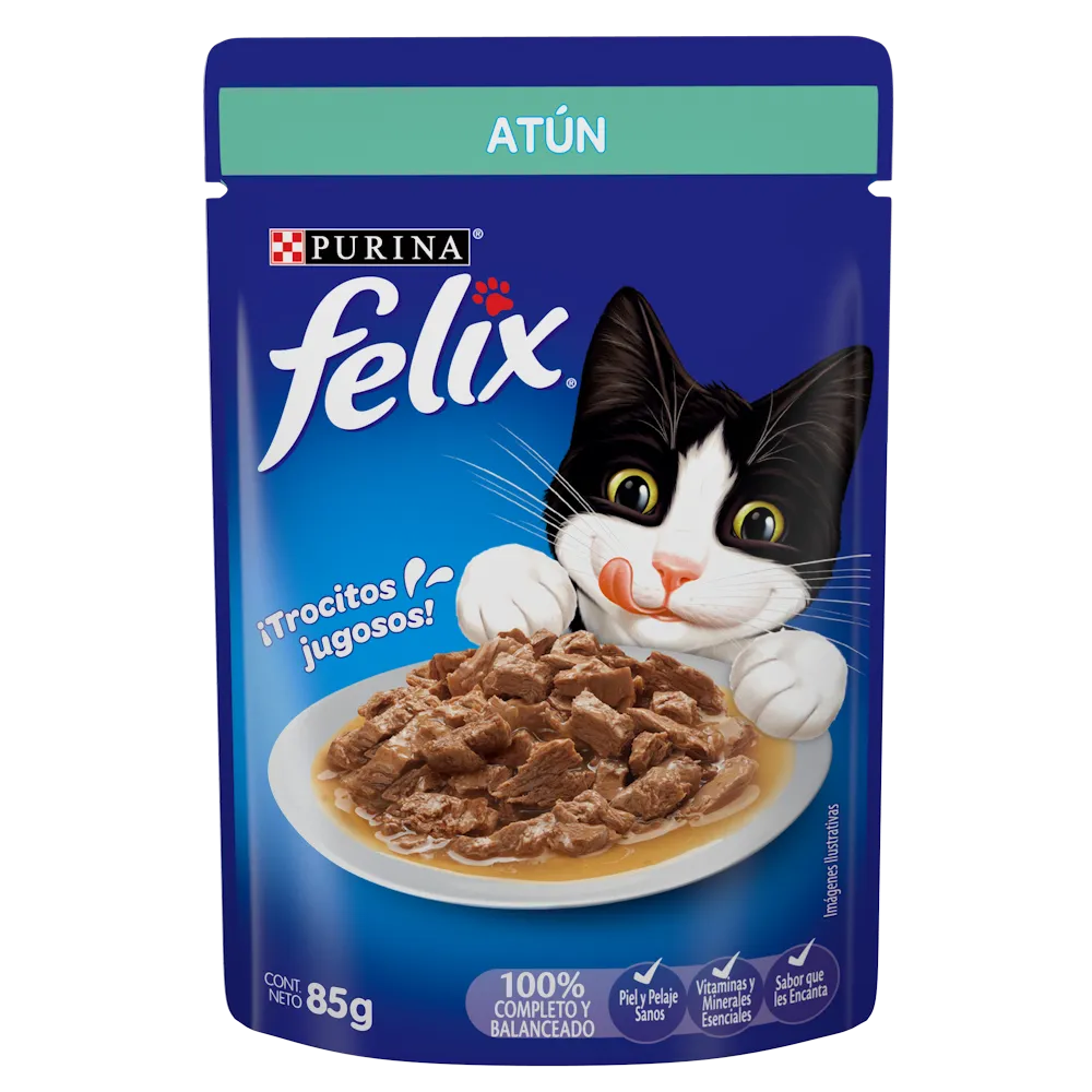 Alimento Humedo Para Gato Atun Salsa Felix 85 g