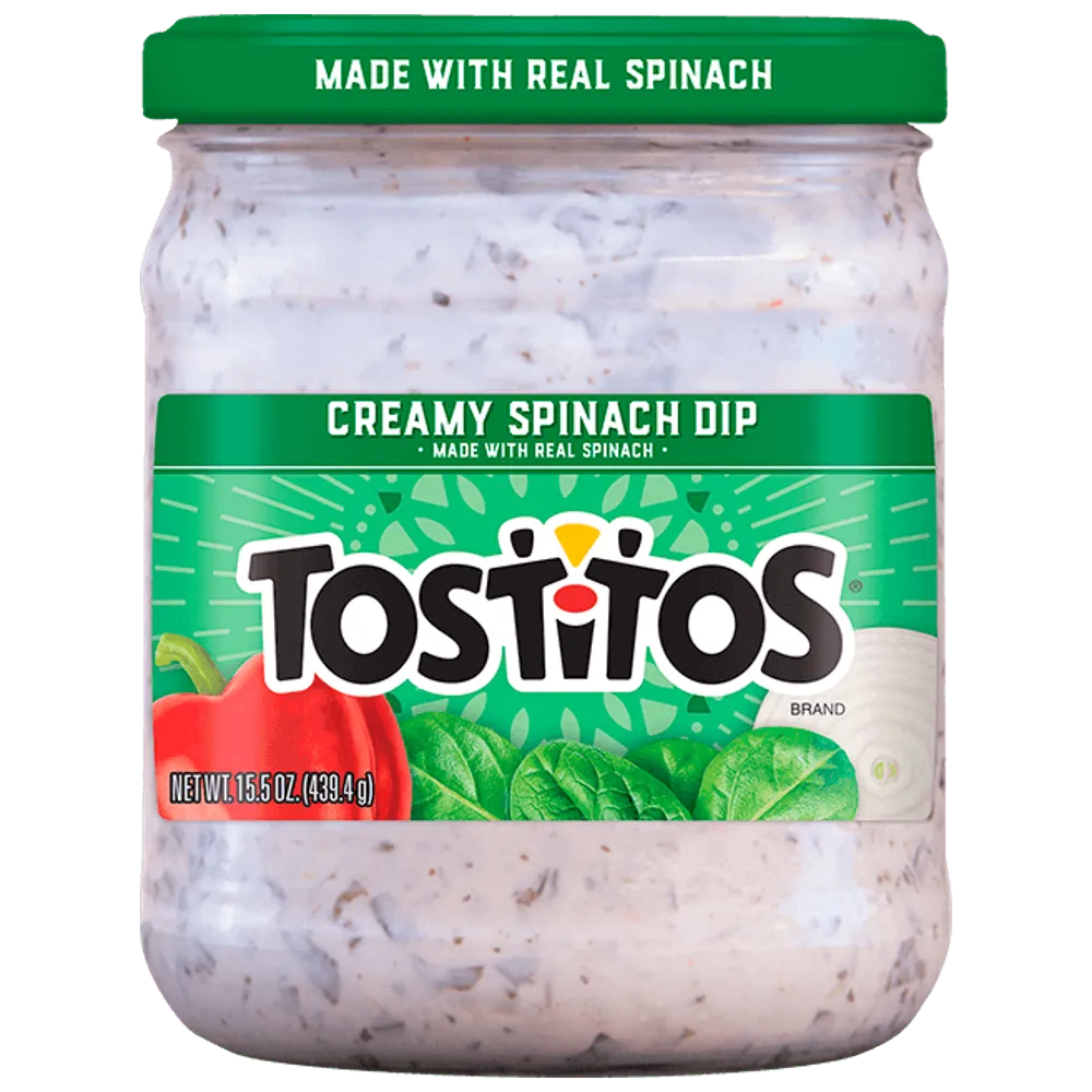DIP ESPINACA CREAMY SPINACH TOSTITOS 15 ONZAS