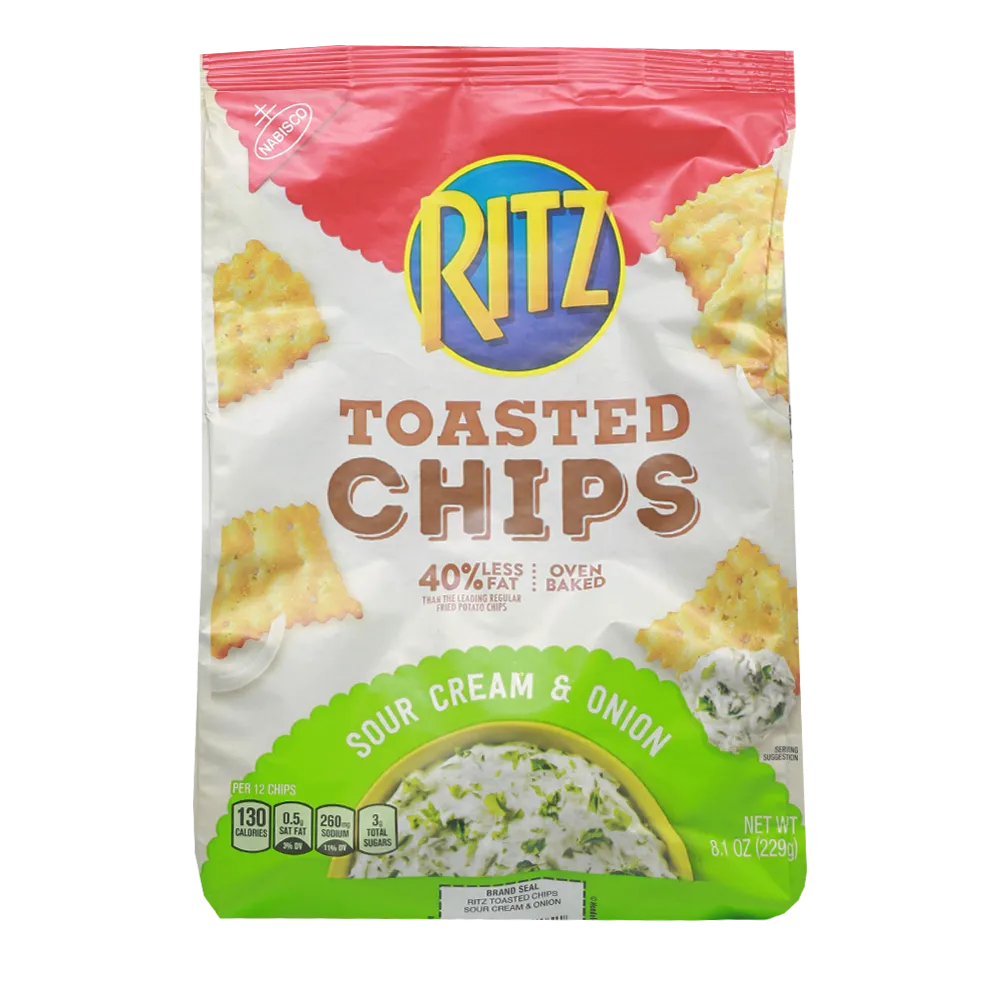 Toasted Chips Sour Cream And Onion Ritz 8.1 oz
