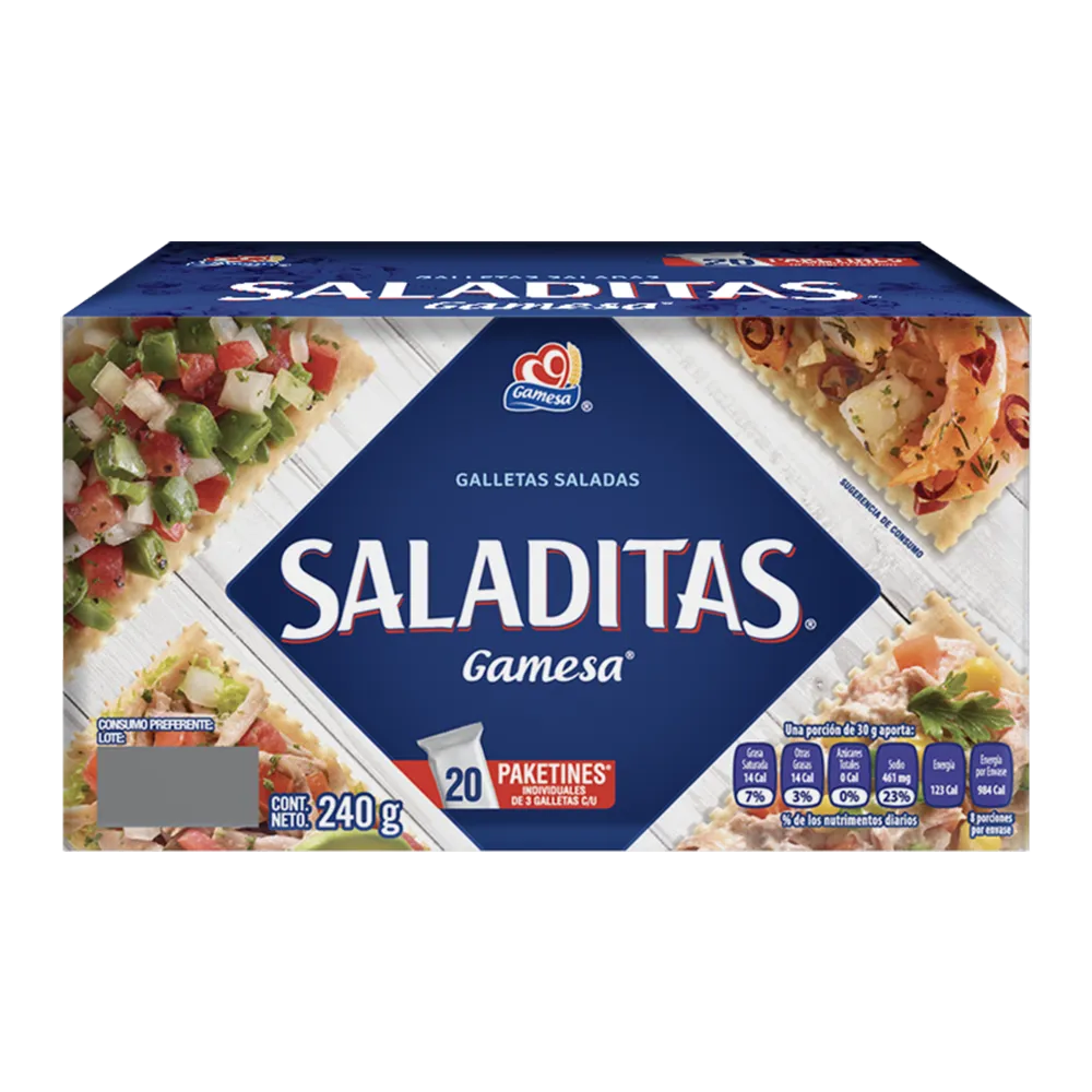 Galleta Salada 20 Paquetines Gamesa 240 g