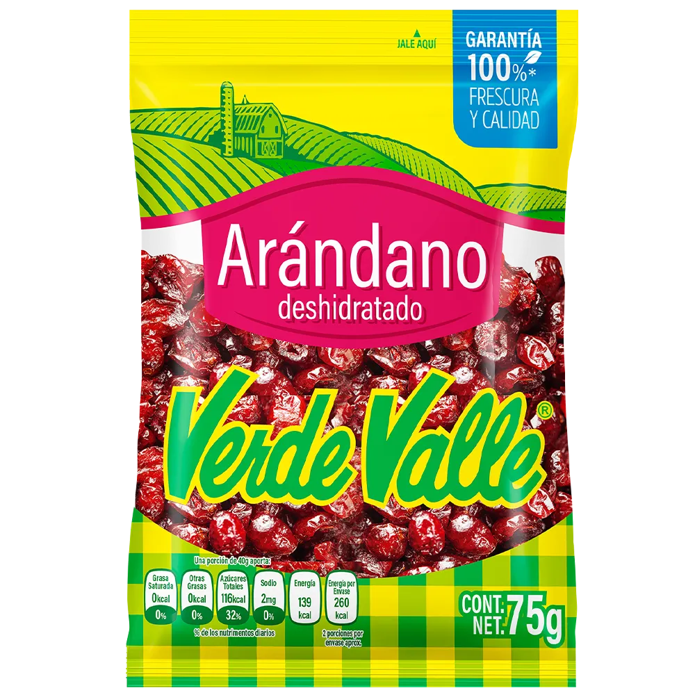 Arandano Deshidratado Verde Valle 75 g