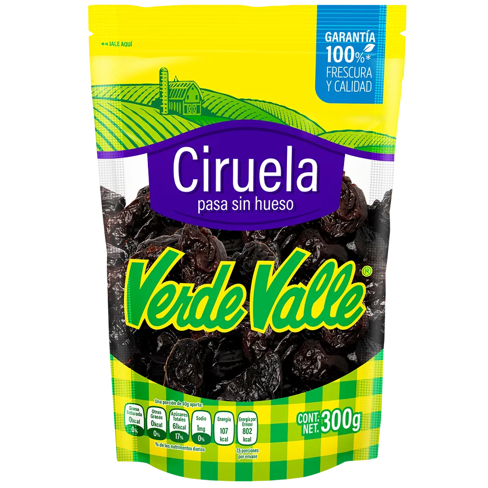 Ciruela Sin Hueso Verde Valle 300 Gr