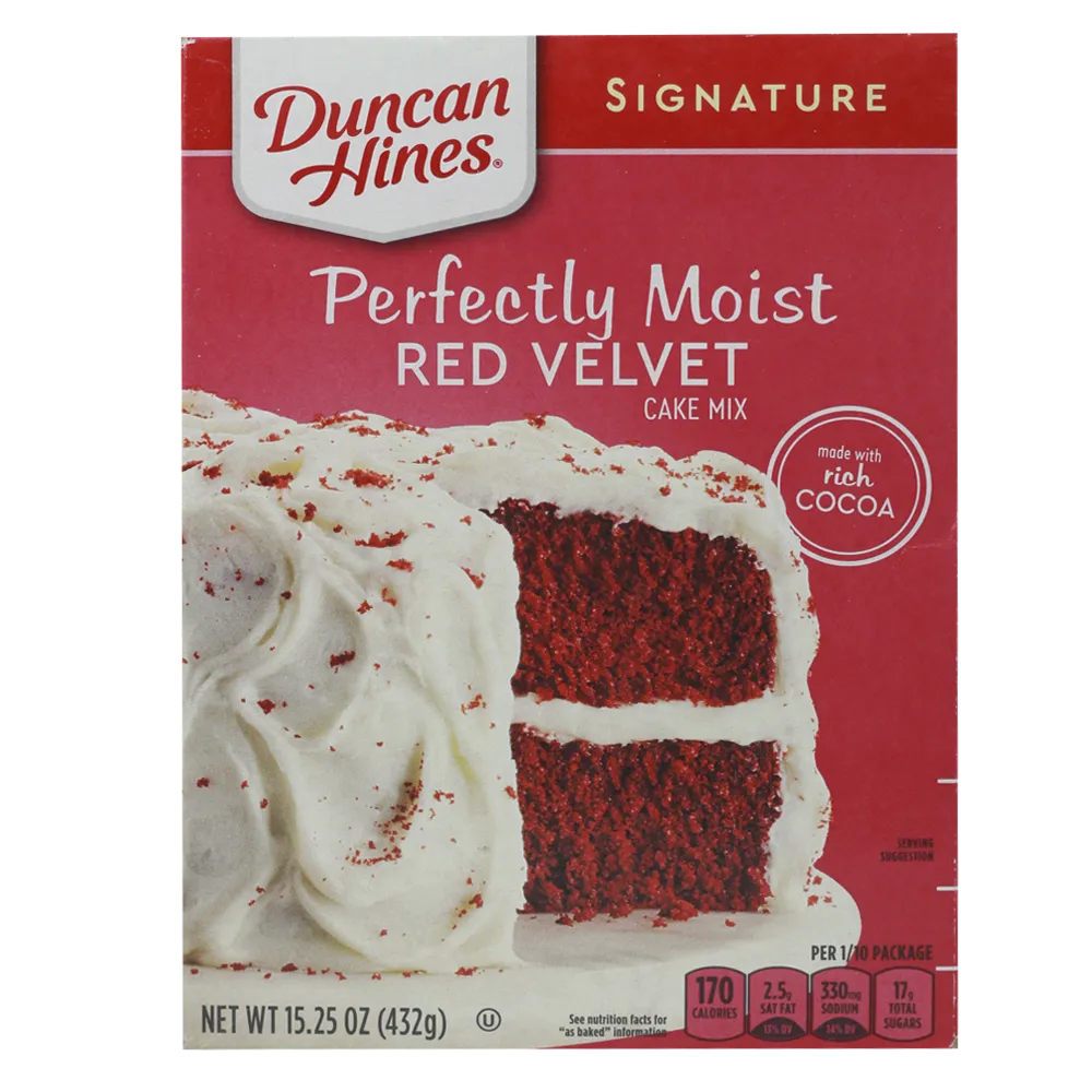 Harina Para Pastel Red Velvet Duncan Hines 432 Gr