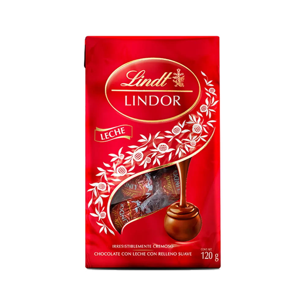 Chocolates Con Leche Pouch Rojo Lindt 120 g